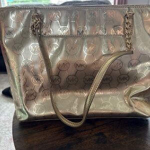Michael Kors Gold Elegant Tote